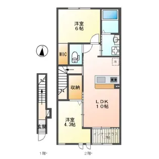 メルヴェール【2階】の間取り