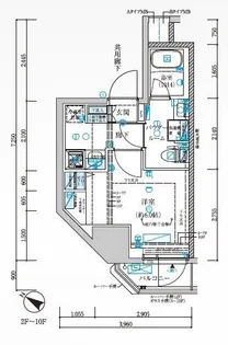メインステージ横濱弥生町【5階】の間取り