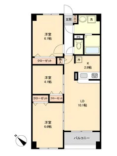 SーFORT青葉しらとり台【0102号室】の間取り