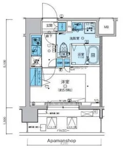 リヴシティ横濱新川町弐番館【9階】の間取り