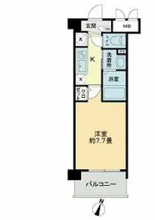 フェリース横濱【7階】の間取り