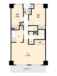 アーバンパーク市ヶ尾【7階】の間取り