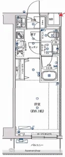 SQUARE CITY HIGASHIHAKURAKU MAXI【4階】の間取り