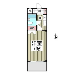 1Kの間取り画像