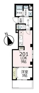 A・R横浜【201号室号室】の間取り