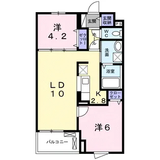 プレステージア【5階】の間取り