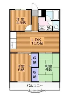 ルミエール屏風ヶ浦【2階】の間取り