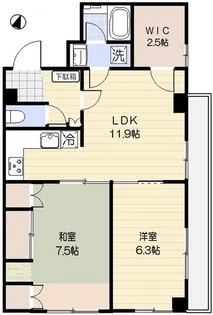 ベルウッド丸山【5階】の間取り