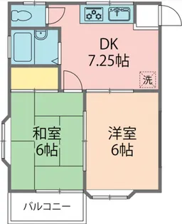 メゾン北公園【102号室号室】の間取り