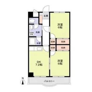 プラザ丸山【3階】の間取り