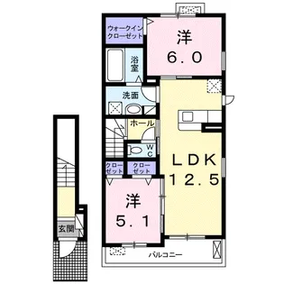 プロスペラール【2階】の間取り