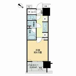 ライオンズ横濱関内レジデンス【5階】の間取り