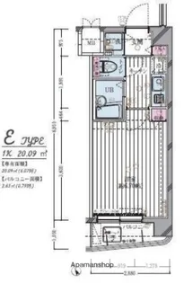 リヴシティ平和島【4階】の間取り