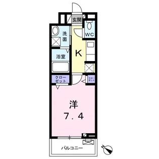 ヒルサイドハウスYH 大和【2階】の間取り