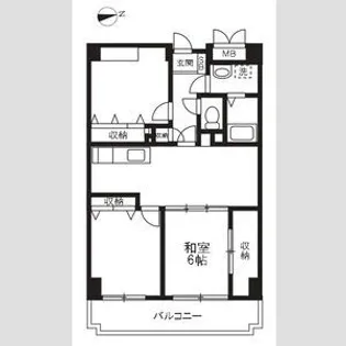 久里浜3丁目共同住宅【1階】の間取り