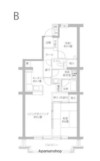ヒルズ南戸塚【2階】の間取り