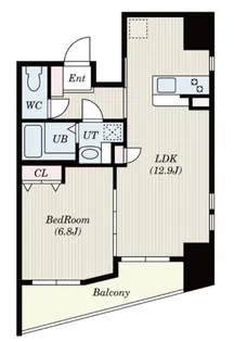 SーFORT茅ヶ崎【8階】の間取り