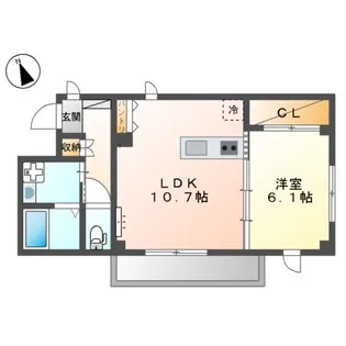 RIAD RISA【3階】の間取り