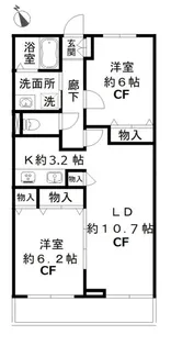 コンフォールいずみ中央【2階】の間取り