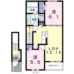 ラ・シエルテ横浜【2階】の間取り