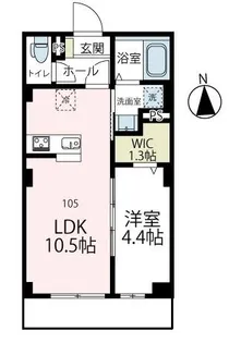 ベアレステ川崎【105号室号室】の間取り