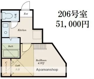 G・Aヒルズ六浦【2階】の間取り