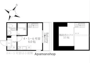 ハーミットクラブハウス羽沢国大【1階】の間取り