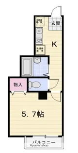 スカイビル天神橋【3階】の間取り