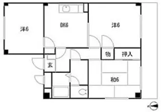 サニーヒル石名坂【2階】の間取り
