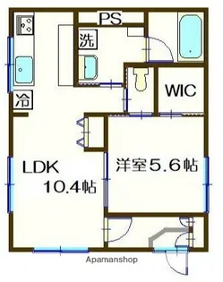 キャピタルヒロ【1階】の間取り