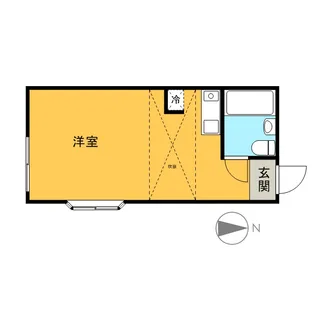 アオイビーチ茅ヶ崎【2階】の間取り