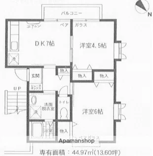 アーバン松が岡【1階】の間取り