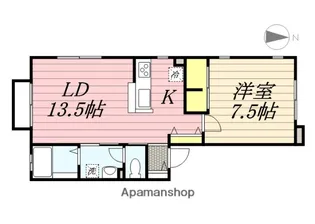 フォレスタ横浜【2階】の間取り