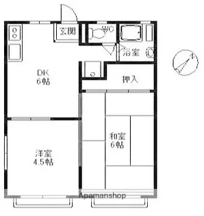 サニー元町Ⅰ【2階】の間取り