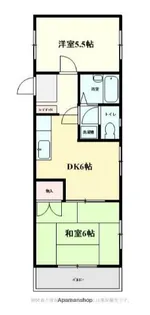 リンフローレ鵠沼【2階】の間取り