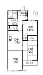 ピースフル湘南B【1階】の間取り