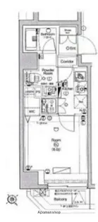 プレミアムキューブ関内【3階】の間取り