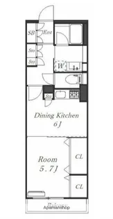 クリオ藤沢駅前【5階】の間取り