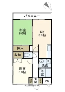 メゾンカワベ【1階】の間取り