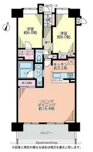 グリーンコート平塚コンサイト【3階】の間取り