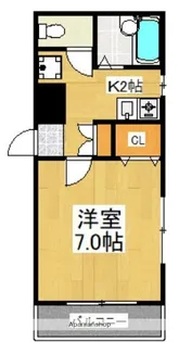 アパートメントLEGO【1階】の間取り