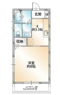 ガーデンハイツⅡ【2階】の間取り