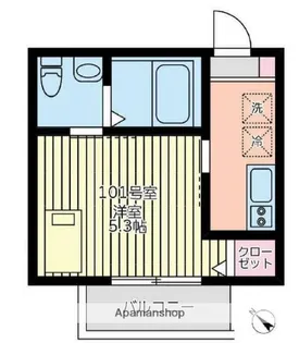 シャトーライフ横浜Ⅰ【1階】の間取り