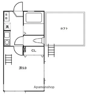G・Aタウン県立大学Ⅱ【2階】の間取り