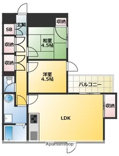 洋光台プレステージュミネギシ【4階】の間取り