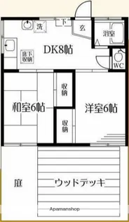 葉山アパートメント038【1階】の間取り