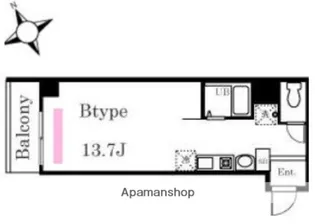 ブリティッシュクラブ山手【6階】の間取り