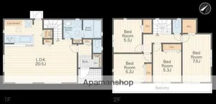 神奈川県横浜市磯子区岡村5丁目【一戸建】の間取り