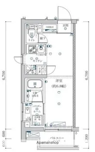 エストゥルース横浜子安【4階】の間取り