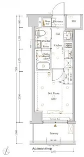 LOG横浜伊勢町【6階】の間取り
